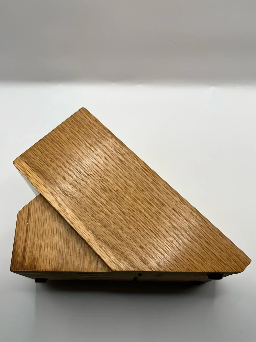 Vtg CUTCO Solid Wood Knife Block - 8-Slot Countertop- Made in USA